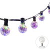 Guirlande Solaire SHINY Led 10 ampoules RGB 1,5W - 8h autonomie - IP44 - FDS 4 modes d''éclairage- FIN DE SERIE